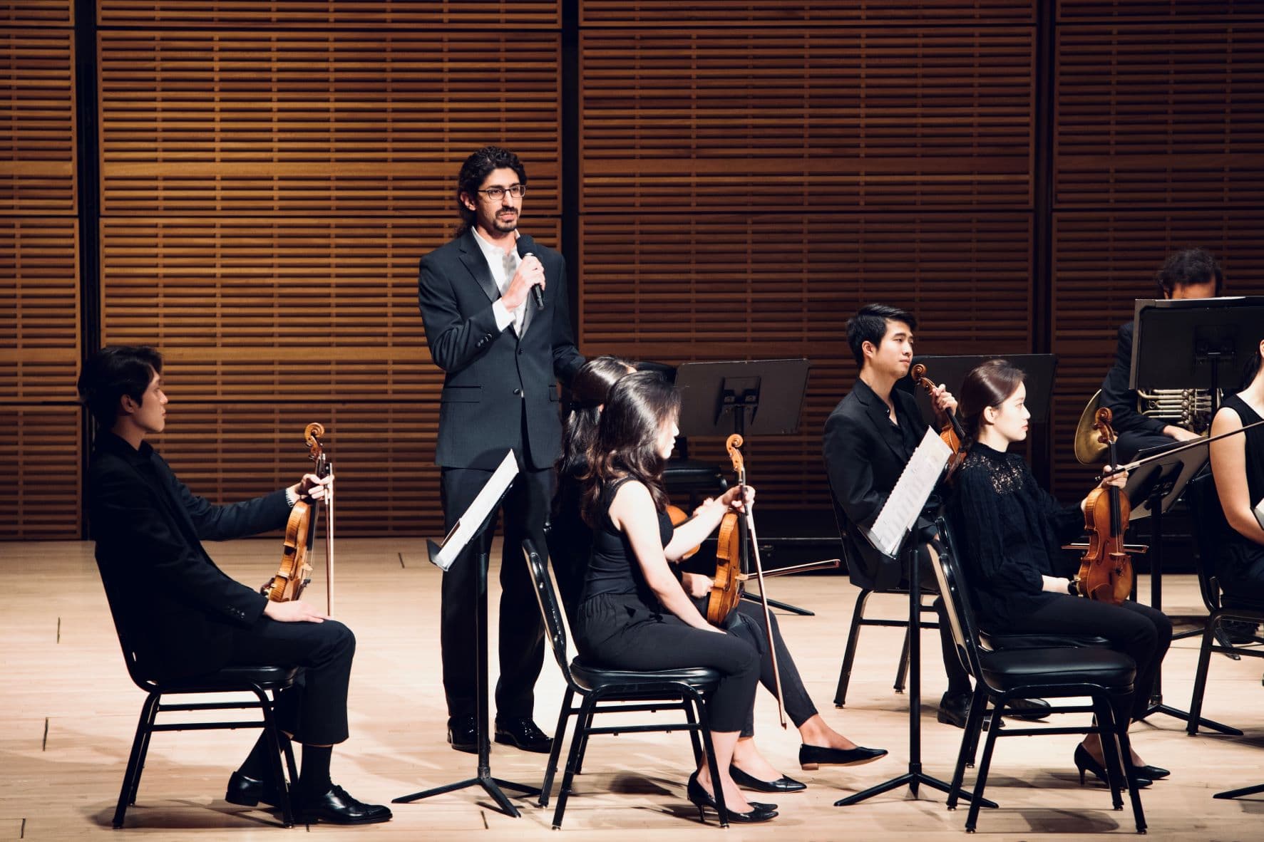 On the stage of Carnegie Halls by Carlo Mahfouz.